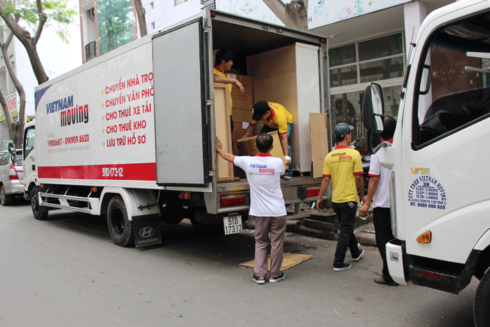 Dịch vụ cho thuê xe tải quận 1 TPHCM tại công ty chuyển nhà Vietnam Moving.